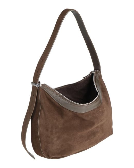 Staud Brown Shoulder Bag Leather