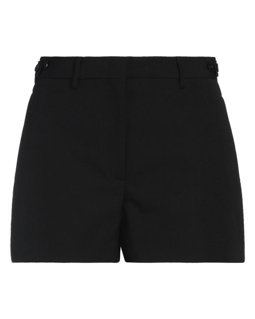 MSGM Black Shorts & Bermuda Shorts