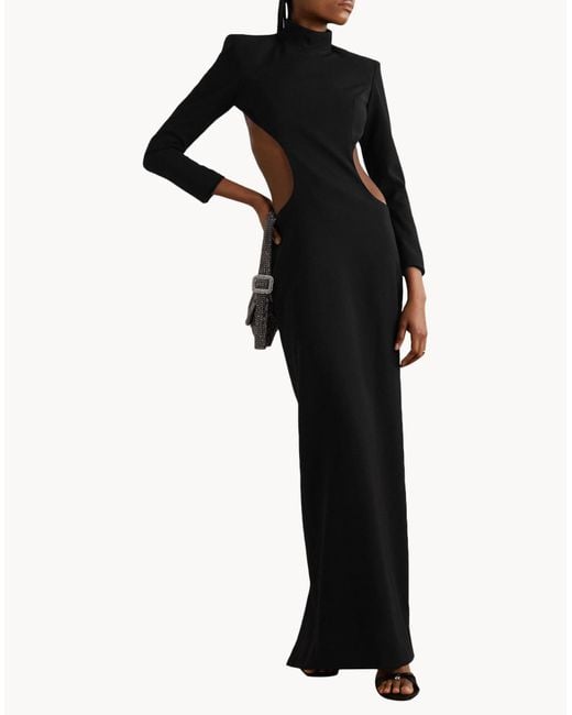 Monot Black Maxi Dress Polyester