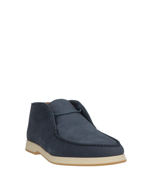 Mandelli Blue Ankle Boots Leather for men