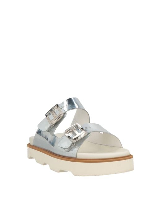 Hogan White Sandals