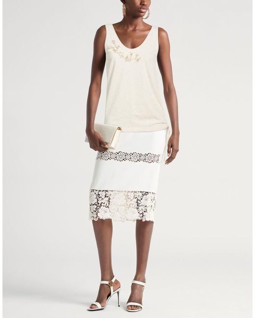 Fendi White Top Cotton, Polyester, Linen