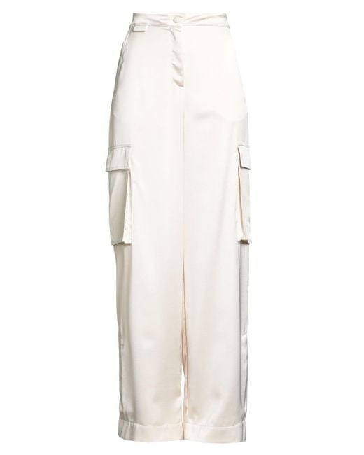 Roberto Collina White Pants Polyester