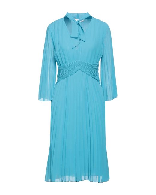 Kaos Blue Midi Dress