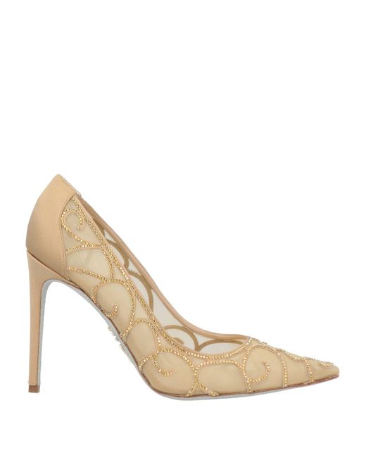 Rene Caovilla Natural Sand Pumps Textile Fibers