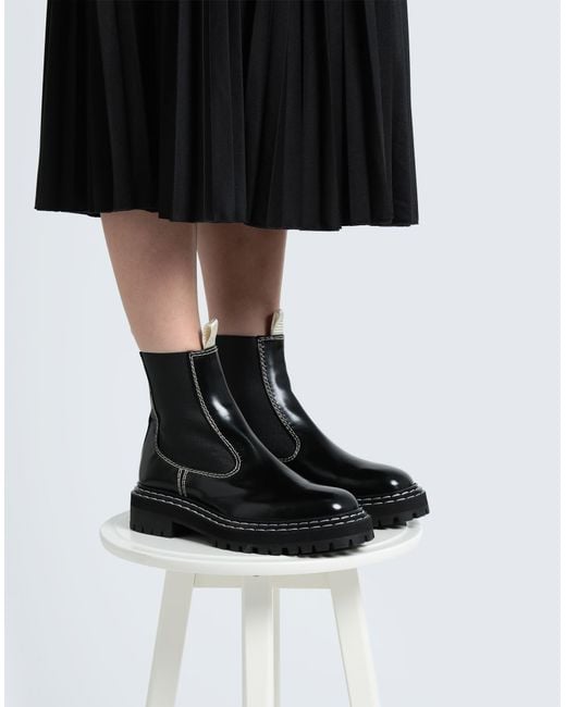 Proenza Schouler Black Ankle Boots