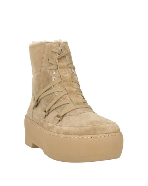 Gia Borghini Natural Ankle Boots Leather
