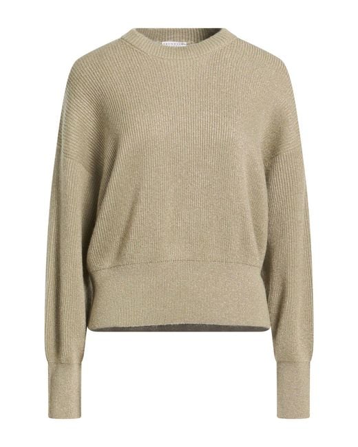 Brunello Cucinelli Natural Sweater Cashmere, Viscose, Metallic Polyester