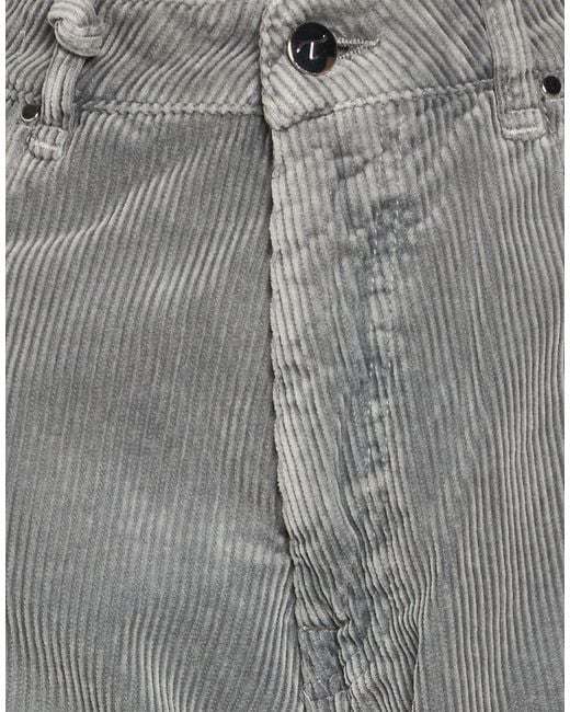 Tramarossa Gray Pants Cotton, Elastane
