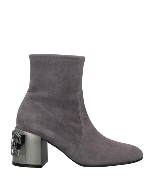 Casadei Gray Ankle Boots