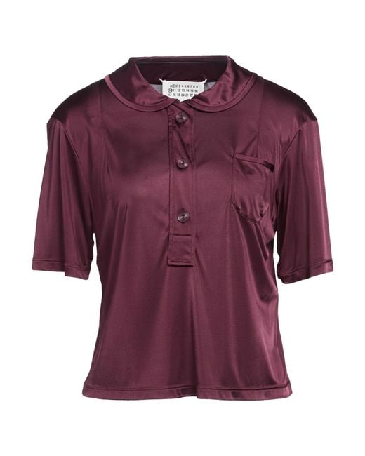 Maison Margiela Purple Polo Shirts