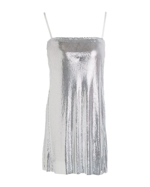 POSTER GIRL Gray Mini Dress Aluminum