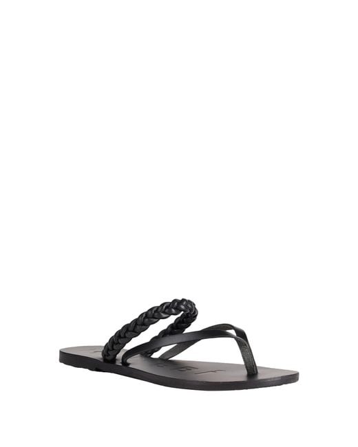 Manebí Black Thong Sandal