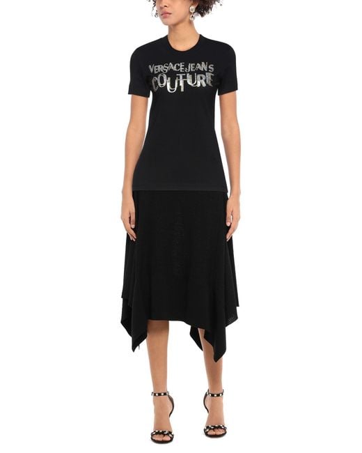 Versace Jeans Couture Black T-Shirt Cotton