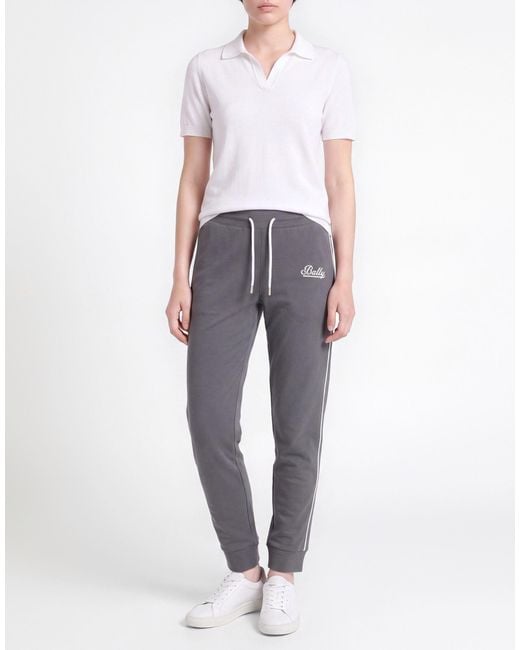 Bally Gray Pants Cotton, Elastane