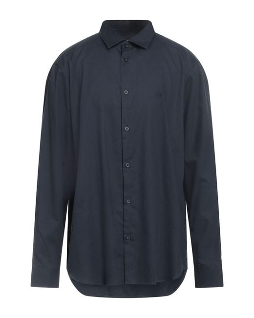 ARMANI EXCHANGE Blue Shirt Cotton for men