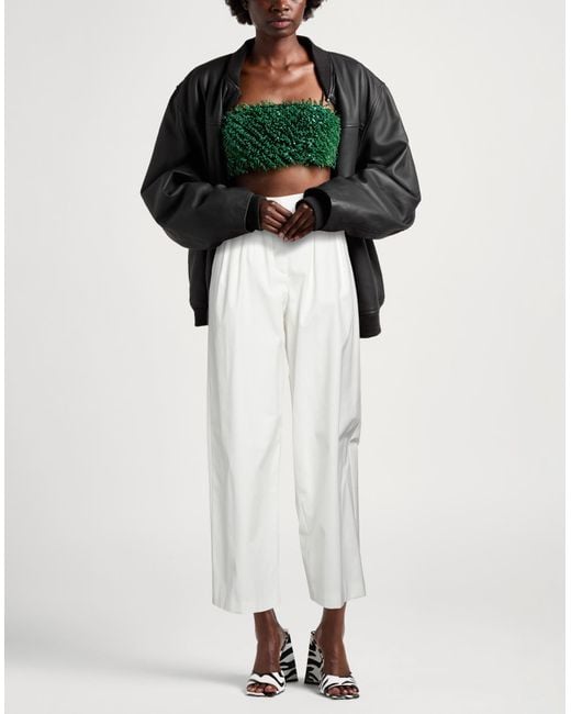 Maje White Pants Cotton