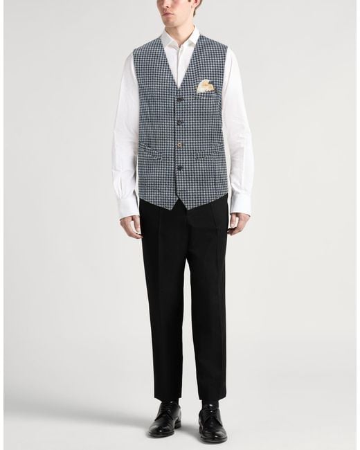 Bob Blue Tailored Vest Cotton, Polyester, Elastane for men