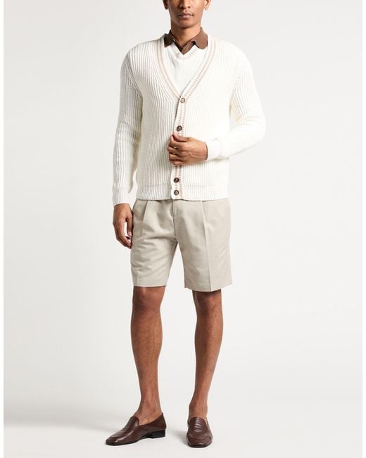 Eleventy White Cardigan Cotton for men