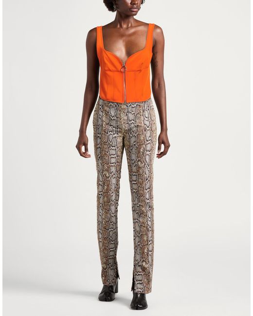 Pinko Orange Top Polyamide, Viscose, Elastane