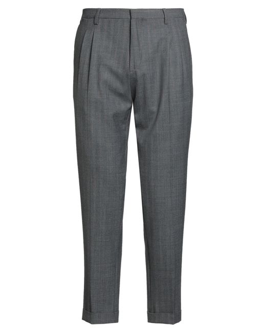 Briglia 1949 Gray Racconta La Sartoria Pants Polyester, Virgin Wool, Elastane for men