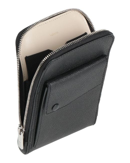 Valextra Black Cross-Body Bag Calfskin