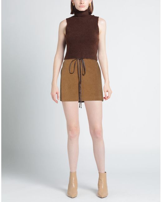 DSquared² Brown Mini Skirt