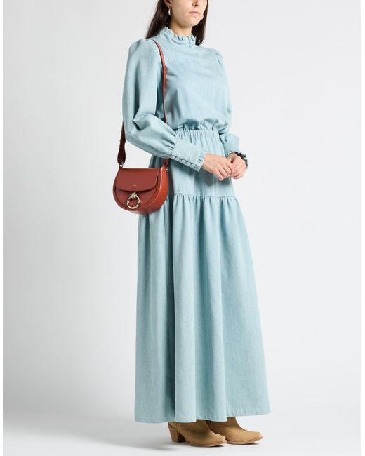 SAGE AND IVY Blue Maxi Dress Cotton