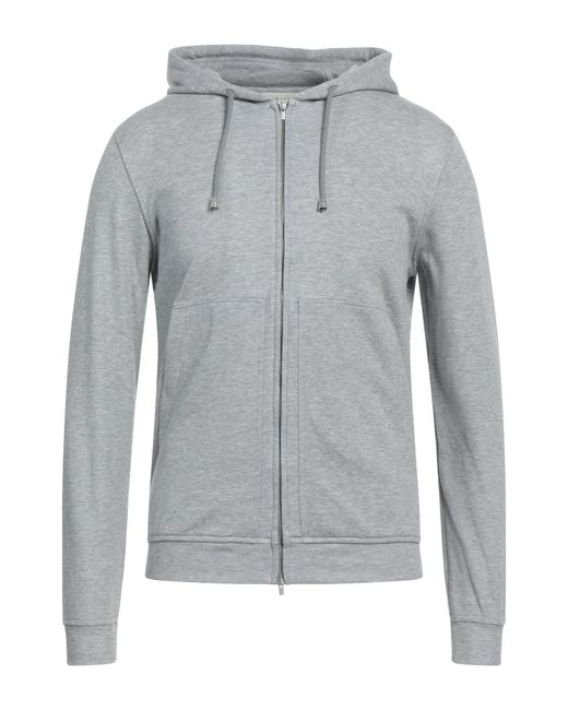 FILIPPO DE LAURENTIIS Gray Sweatshirt Cotton, Polyamide for men