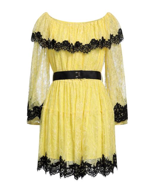 Anna Molinari Yellow Mini Dress