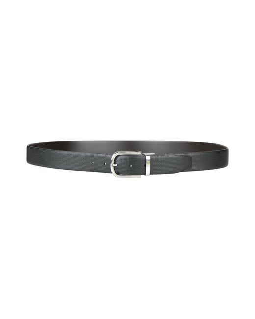 Canali Black Belt Leather for men