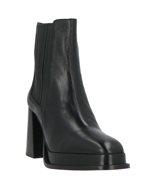Bobbies Black Ankle Boots Lambskin