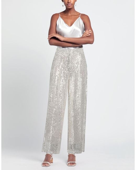 ViCOLO White Pants Polyester, Elastane