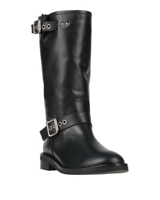 Via Roma 15 Black Boot Leather