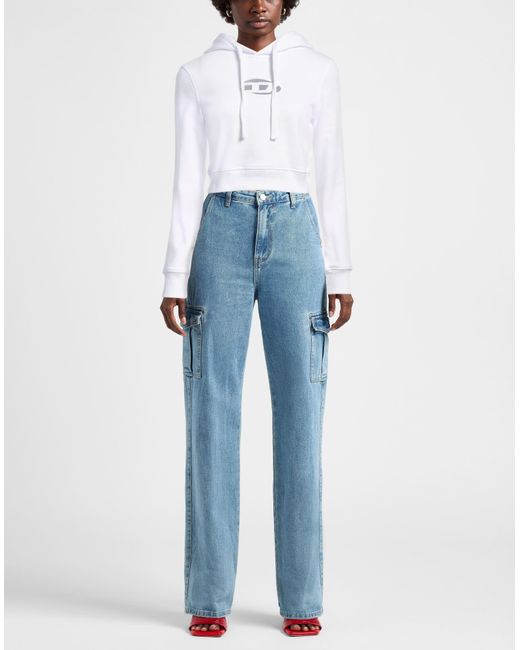 DIESEL White Sweatshirt
