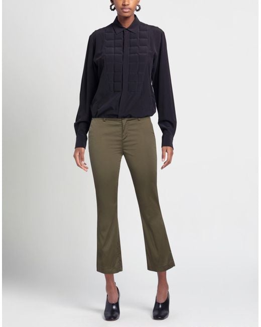 Liu Jo Gray Pants Cotton, Elastane