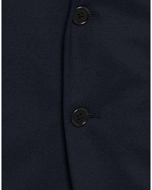Burberry Blue Midnight Suit Wool, Elastane for men