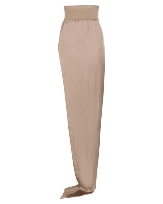 Rick Owens Natural Maxi Skirts