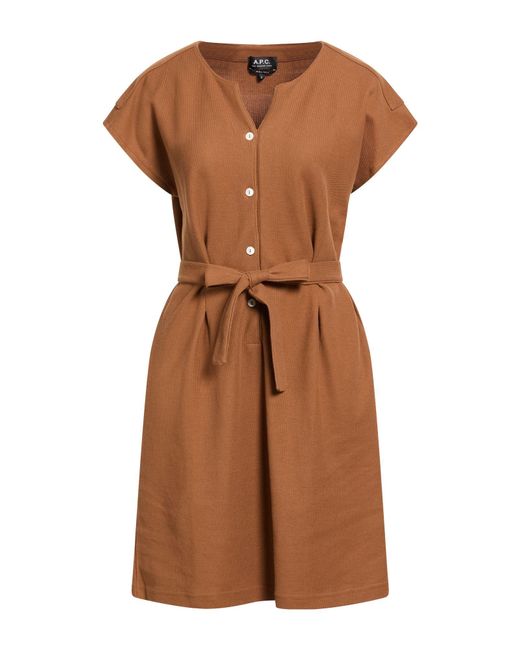A.P.C. Brown Mini Dress