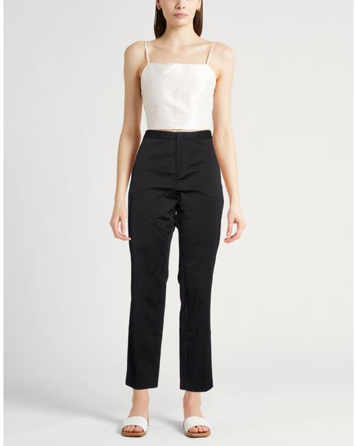 Fabiana Filippi Black Pants Cotton, Elastane