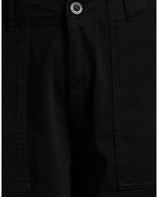 Alpha Industries Black Pants Cotton, Elastane for men