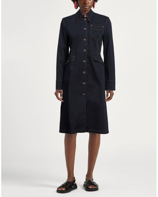 Tod's Blue Midi-Kleid