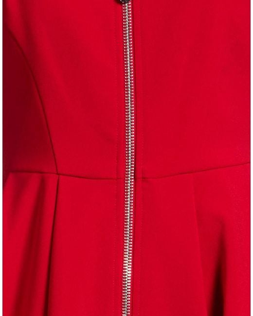 Pinko Red Mini Dress Polyester, Elastane