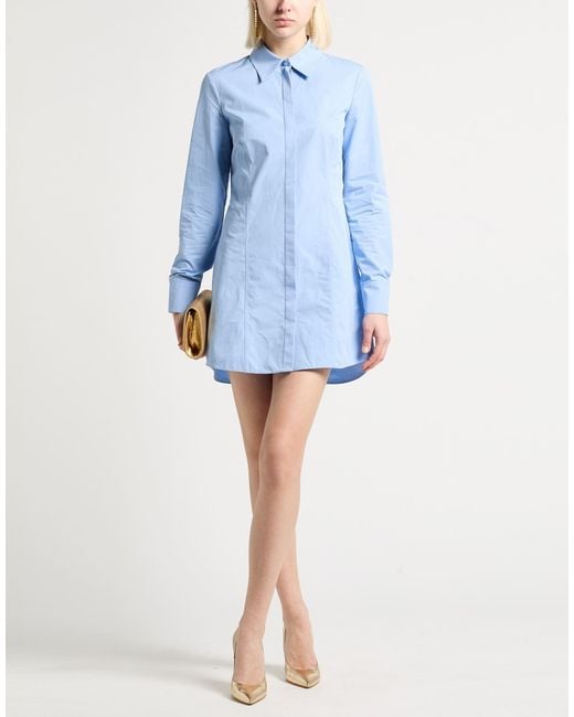 Valentino Garavani Blue Light Mini Dress Cotton