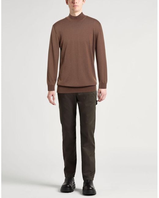Tagliatore Brown Turtleneck for men