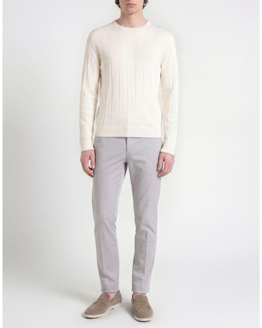 Eleventy White Sweater Wool for men