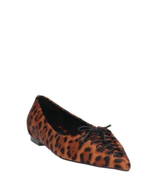 Lola Cruz Brown Ballet Flats