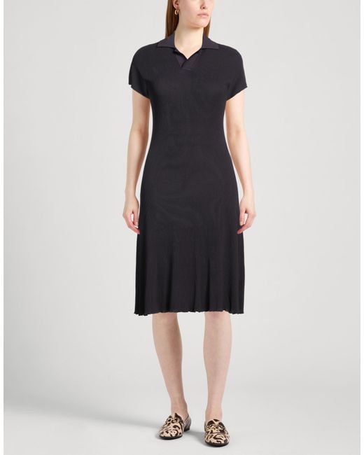 Burberry Black Midi Dress Viscose, Polyamide, Elastane
