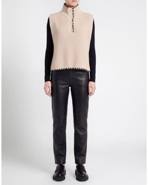 Sandro Natural Turtleneck Wool, Polyamide