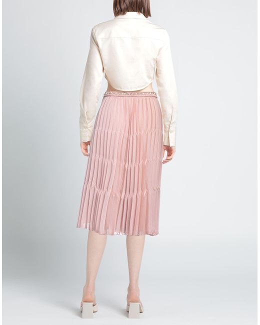 Elisabetta Franchi Pink Midi Skirt